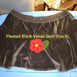 Pleated Black Skirt